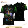 Green Black Peter Pan Quotes Pattern Disney Cartoon Outfit Unisex 3D Shirt