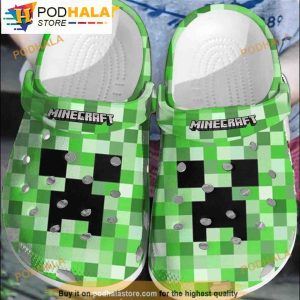 Green Minecraft 3D Funny Crocs Crocband