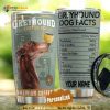 Greyhound Dog Facts Personalized Gift Travel Coffee Tumbler