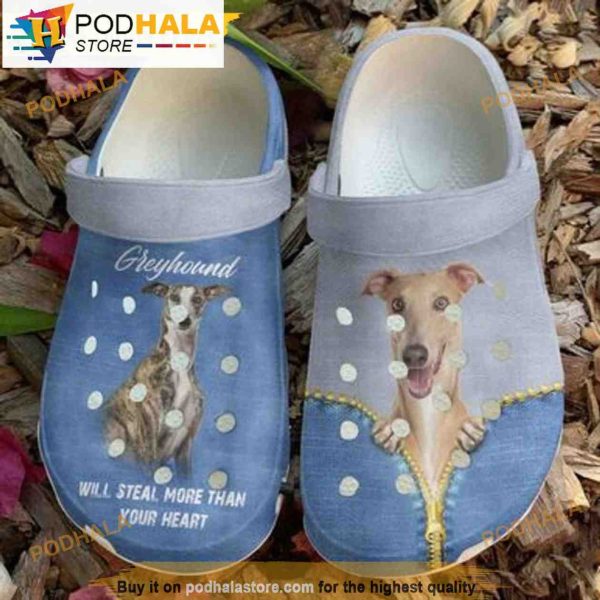 Greyhound Love Jean Dog 3D Funny Crocs Crocband Shoes