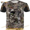 Grim Reaper Bow Hunter Camo Printed Hunter Viking 3D Shirt