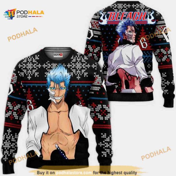 Grimmjow Jaegerjaquez Anime Bl Xmas Ugly Christmas Sweater