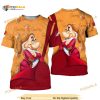 Grumpy Dwarf Red Button Overalls Patterns Disney Unisex 3D Shirt