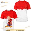Grumpy Dwarf Red Watercolor Glitter Disney Graphics 3D Shirt