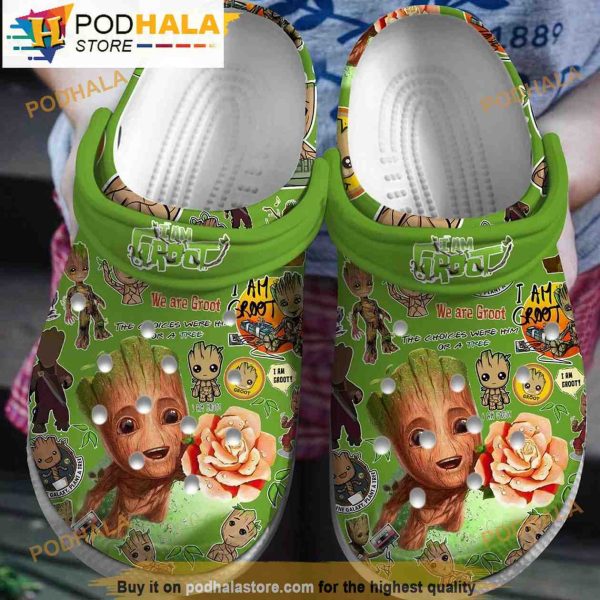 Guardian Of The Galaxy Groot 3D Funny Crocs Crocband