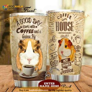 Guinea Pig Personalized Name Gift Travel Coffee Tumbler