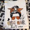 Gym Hair Don't Care Halloween Shirt, Fitness Lifestyle Gym Girl Tshirt