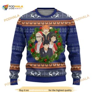 Haikyuu Xmas Ugly Wool Anime Christmas Sweater