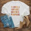 Halloween Costume Flannels Hayrides Bonfires Pumpkins Halloween Shirt