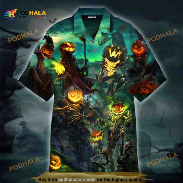 Halloween Pumpkin King Halloween Hawaiian Shirt, Halloween Gifts Ideas