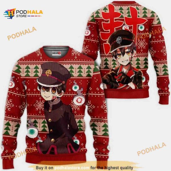 Hanako Anime Toilet-Bound Hanako-Kun Xmas Ugly Christmas Sweater