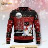 Happy Black Cat Snowman Ugly Christmas Christmas Occasion Sweater