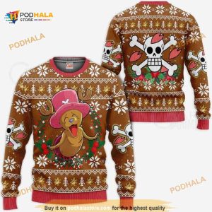 Happy Chopper Ugly Christmas One Piece Anime Xmas Knitted Sweater