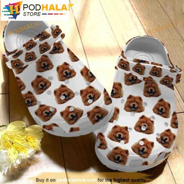 Happy Chow Chow Cute Dog In 3D Funny Crocs Crocband