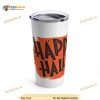 Happy Halloween Fall Spooky Bat Autumn Coffee Tumbler