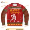 Happy Hockeydays Ugly Christmas Wool Sweater