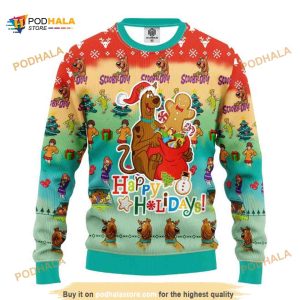 San Francisco 49ers Grinch & Scooby Doo Christmas Ugly Sweater