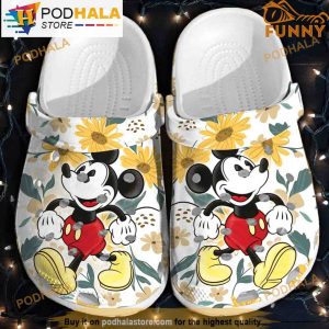 Happy Mickey Sunflower 3D Funny Crocs Crocband