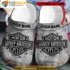 Harley Davidson Personalized Custom Name Band 3D Funny Crocs Crocband Clog Shoes