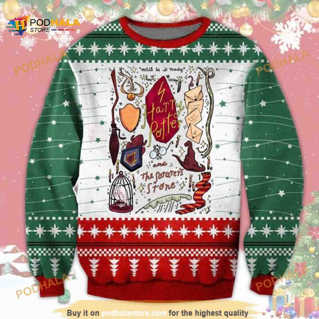 Harry Potter And The Philosopher’s Stone Christmas Gift Ugly Sweater