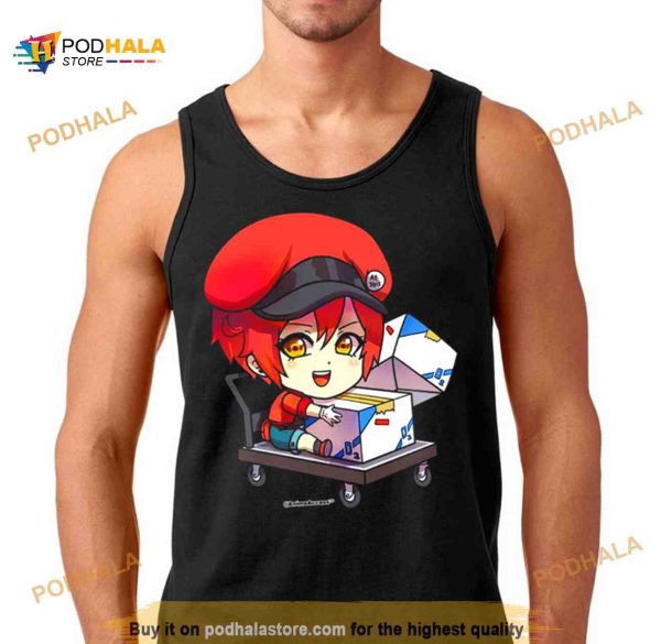 Hataraku Saibou Cells At Work Red Blood Cell Shirt