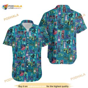 Haunted Mansion Halloween Hawaiian Shirt, Disney Trip Gift, Disney Stretching Room Shirt