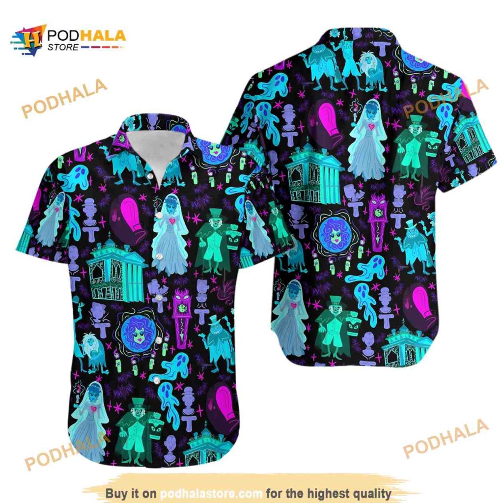Haunted Mansion Halloween Hawaiian Shirt, Halloween Gifts