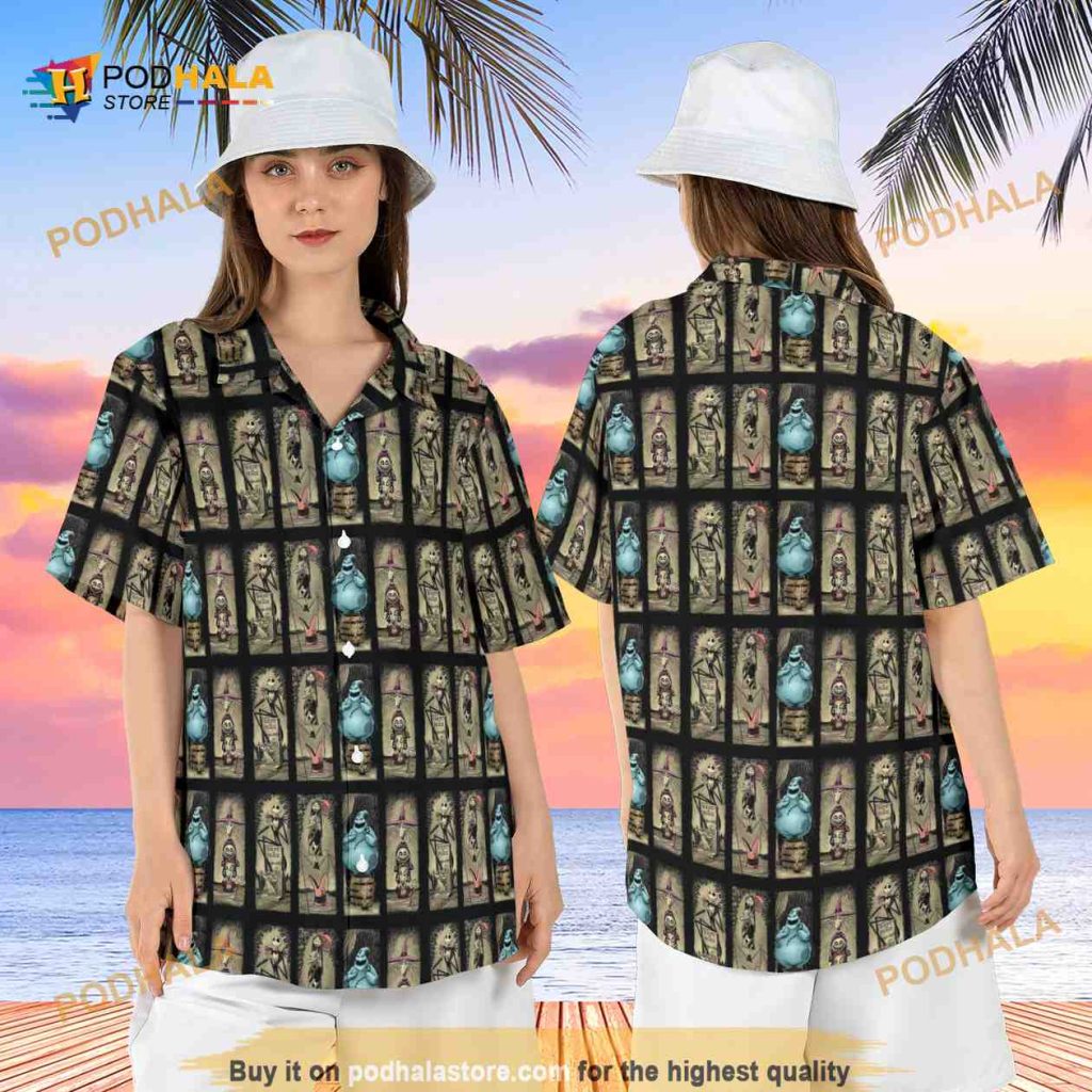 Haunted Mansion The Nightmare Before Christmas Halloween Hawaiian Shirt