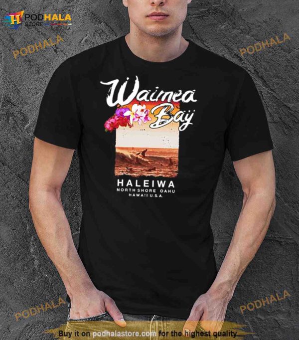 Hawaii Waimea Bay North Shore Surfing Vintage Shirt