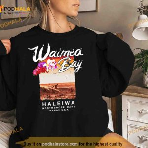 Hawaii Waimea Bay North Shore Surfing Vintage Shirt 2