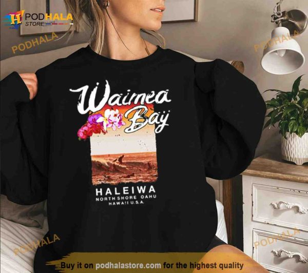 Hawaii Waimea Bay North Shore Surfing Vintage Shirt