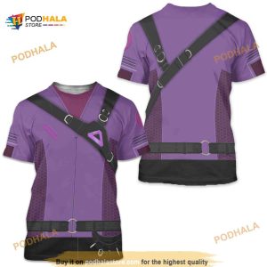 Hawkeye Women's Shirt, Kate Bishop Costume, Disney Marvel Cosplay, MCU Avengers 3D Shirt