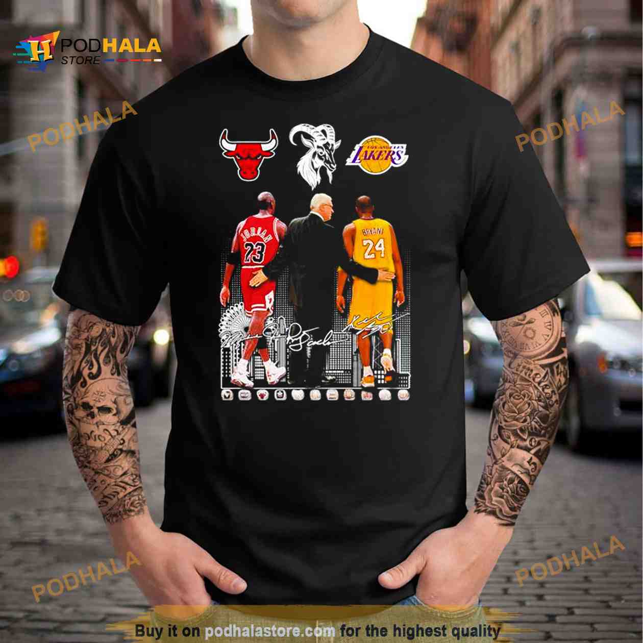 Head Coach Phil Jackson Michael Jordan And Kobe Bryant Legend Nba Shirt