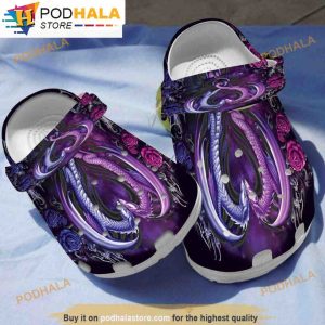Hearts For Lovers Dragon 3D Funny Clog