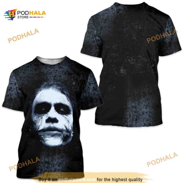 Heath Ledger The Joker 3D Shirt Men’s Women’s Unisex Acid Wash
