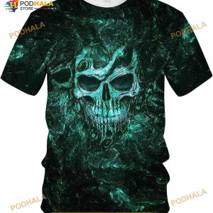 Hehanus Skull Printed Shirt Summer Cool Graphic Fashion