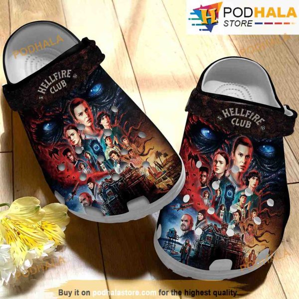 Hellfire Club Characters Stranger Things 3D Funny Crocs