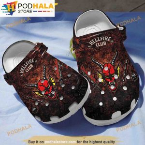 Hellfire Club Stranger Things 3D Funny Crocs Slippers