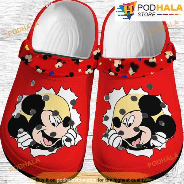 Hello Mickey Mouse Disney 3D Funny Crocs