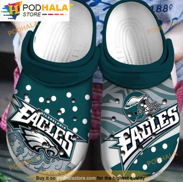 Helmet 3D Funny Clog Eagles Shoes