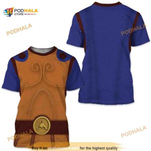 Hercules Shirts, Hercules Costume, Disney Hercules Party 3D Shirt