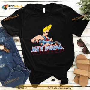 Hey Mama Funny Johnny Bravo Shirt 2