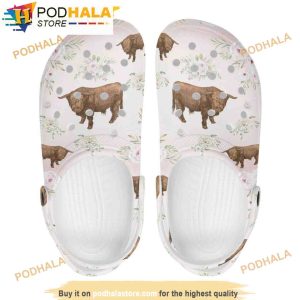 Highlands Cow Pink 3D Funny Crocs