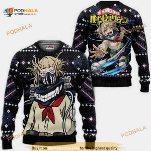 Himiko Toga Anime My Hero Academia Xmas Ugly Christmas Knitted Sweater