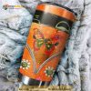 Hippie Sunflower Butterfly Car Stainless Steel Cup Travel Tumbler, Hippe Gift