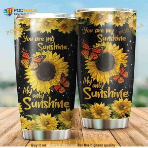 Hippie You Are My Sunshine Gift For Lover Travel Tumbler, Hippe Gift