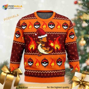Hitokage Charmander Pokemon Ugly Christmas Sweater