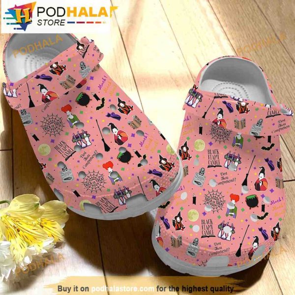 Hocus Pocus Pink 3D Halloween Crocs