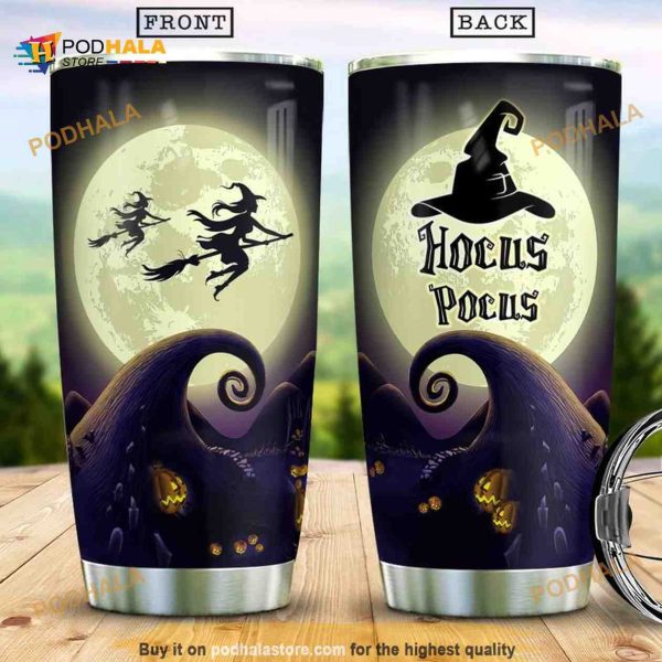 Hocus Pocus Witch Crew Nightmare Halloween Stainless Steel Cup Coffee Tumbler