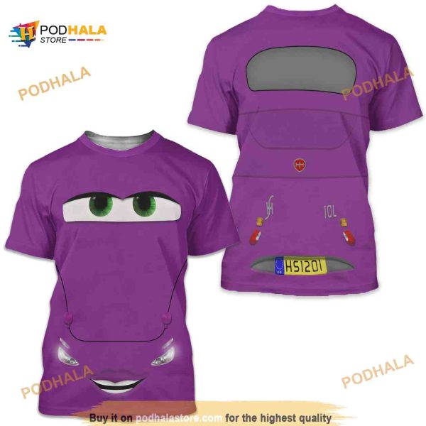 Holley Shiftwell 3D Shirt, Cars Disney Pixar Costume For Fans